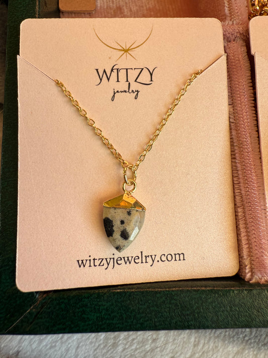 Dalmatian Jasper Small Pendant